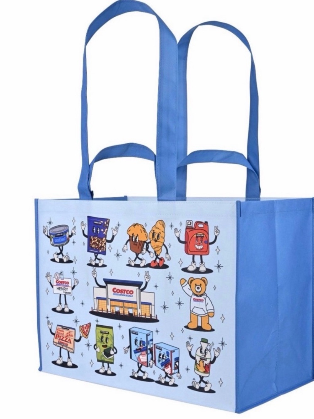 Costco Reusable Shopping Bag Blue